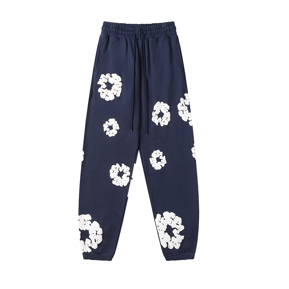 Denim Tears The Cotton Wreath Navy Sweatpants