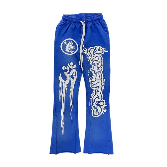 Hellstar Studios Racer Flare Sweatpants Blue