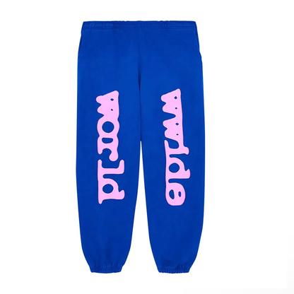 Spider Worldwide Blue Printed Pants