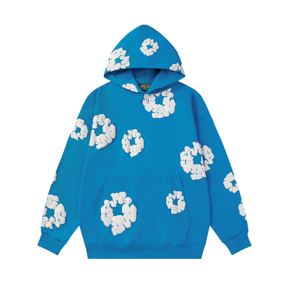 Denim Tears Cotton Wreath Blue Hoodie