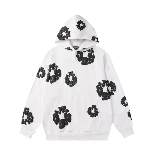 Denim Tears Cotton Wreath White Hoodie